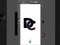 D + C Logo Design in Adobe Illustrator |Creative Letter Logo Tutorial"#expertsofdesign #logo#shorts