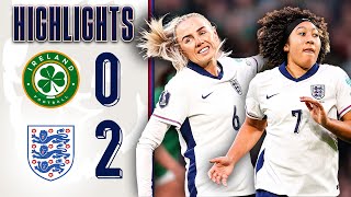 Republic of Ireland 0-2 England | Lauren James & Alex Greenwood On Target in Dublin! | Highlights