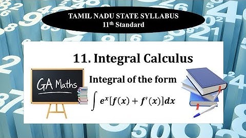11th Maths I TN State Syllabus | 11.Integral Calculus | Important Result | Integral of Special Form 