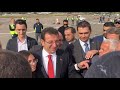 Antalya Gazipaşa Havalimanı’nda Ekrem İmamoğlu’na coşkulu karşılama