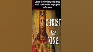 What is the first commandment