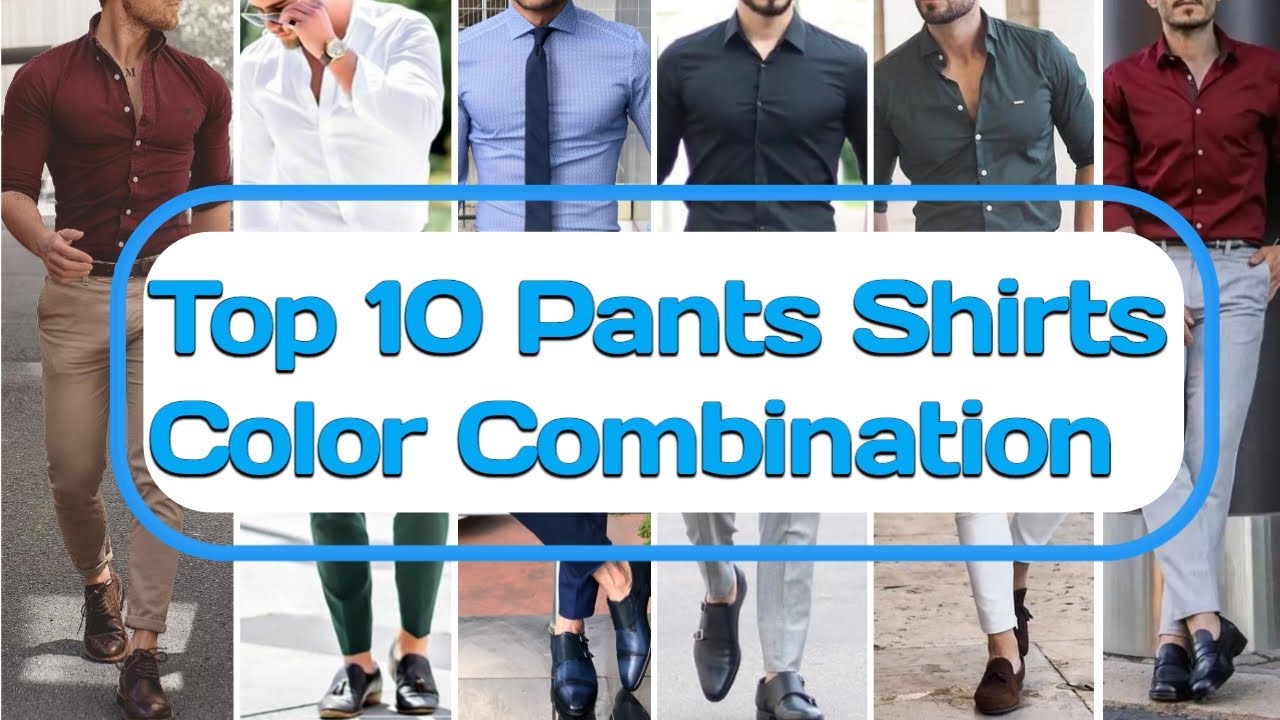 Men's Guide to Matching Pant Shirt Color Combination - LooksGud.com | Shirt  outfit men, Navy blue dress shirt, Navy blue shirt outfit