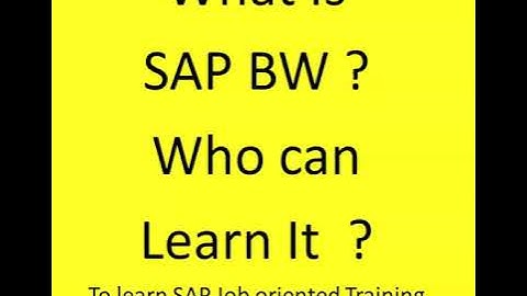 Demystifying SAP BW: A Comprehensive Guide for Aspiring Learners