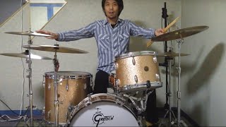 Gretsch drums 60’s Round Badge20”,13”,16”他 使用ドラムセット紹介