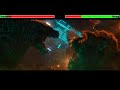 Godzilla vs kong hong kong fight with healthbars