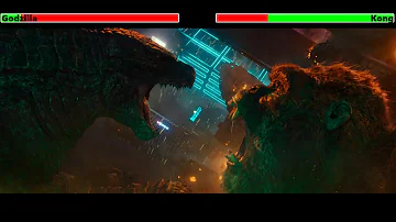 Godzilla vs. Kong (Hong Kong Fight) with healthbars