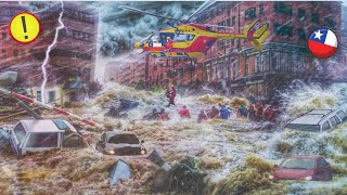 Devastating Floods Ravage Chile: Hundreds Displaced in Valparaíso and Biobío