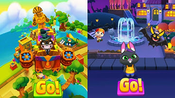 Talking Tom Hero Dash vs Talking Tom Gold Run Unlocks new map - Gameplay Walkthrough