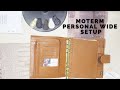 Personal Wide Planner Setup|Moterm Veg Tanned| Honey