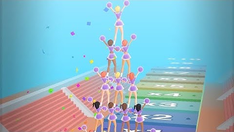 ‎Cheerleader Run 3d - All Levels Gameplay Android, iOS
