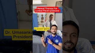 Manual Therapy for Lumbar Facet Syndrome | Instant Relief Techniques in 1 Minute #shorts