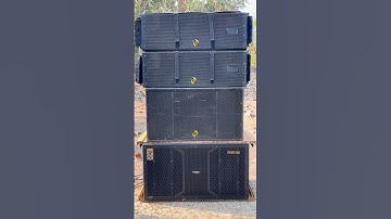 Ahuja ALX-11000￼ ￼line array // studioMastar fire86 double bass  sound chek video