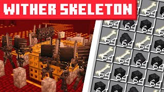 Minecraft Wither Skeleton Farm 1.20.4 - NO WITHER ROSES - EASY DESIGN