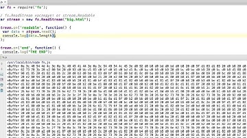 Потоки данных в Node.JS, fs.ReadStream
