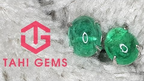 TAHI 3154 HOA TAI ĐÁ QUÝ NGỌC LỤC BẢO | EMERALD GEMS EARDROP | TAHI PHẠM - TAHIGEMS