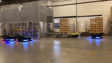 MiLVUS Autonomous Mobile Robots AMRs SEIT 1500S Conveyor Beverage Pallet