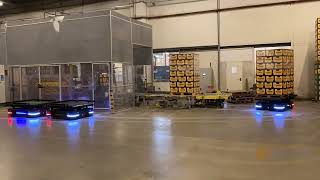 MiLVUS Autonomous Mobile Robots AMRs SEIT 1500S Conveyor Beverage Pallet
