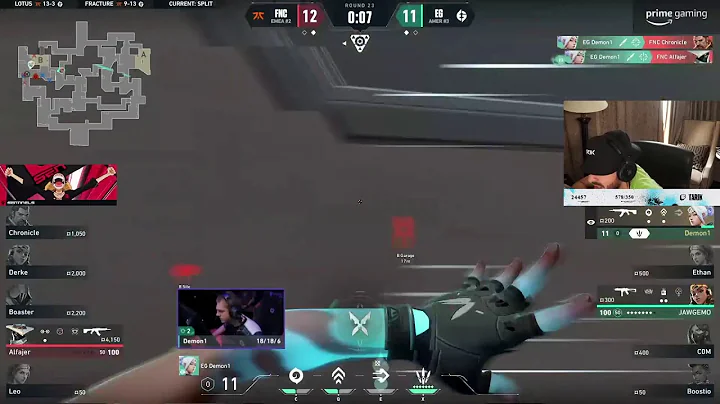 Tarik Reacts To EG Demon1 DELETING Everyone With Jett Knives | FNC VS EG