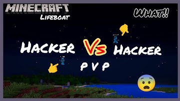Hacker vs Hacker pvp lifeboat 😨 || gamer bharathraj