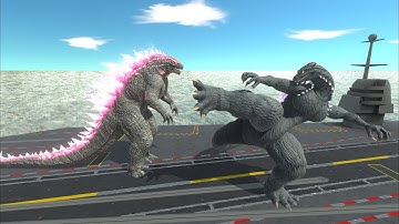 ROE Godzilla + Evolved Godzilla: The Best Duo ? - Animal Revolt Battle Simulator