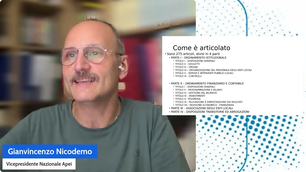 Introduzione al Testo Unico degli enti locali - Seminari educatori e pedagogisti Concorso ATS 2025