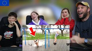 European Family React to People vs. Nature Extreme Weather Fails