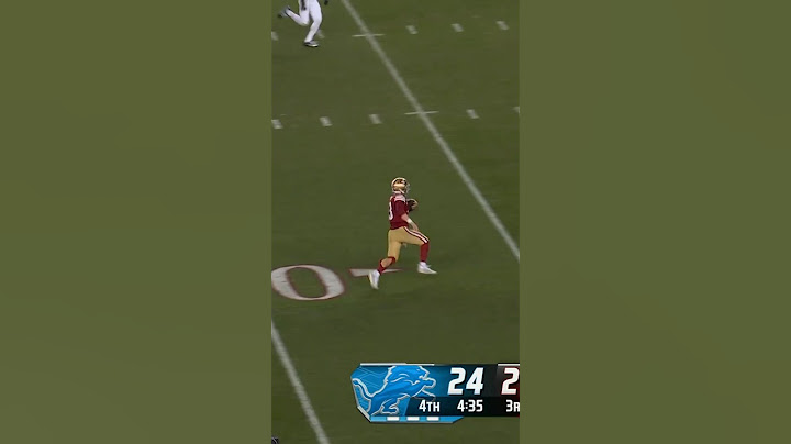 Brock Purdy has been great on the scramble against the Lions 🏃‍♂️ | NBC Sports Bay Area
