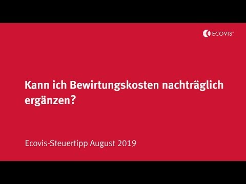 Bewirtungskosten 2019