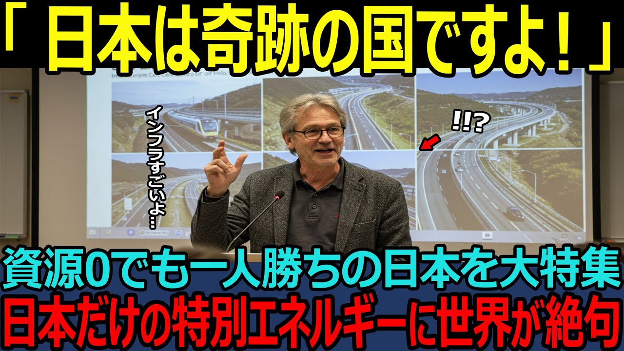 【海外の反応】「日本はインフラ大国です！」資源の少ない日本が一人勝ち状態に！その衝撃の理由とは…