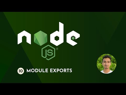 Node.js Tutorial - 10 - Module Exports