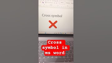 Cross ❌ symbol in ms word | ms word funny tricks
