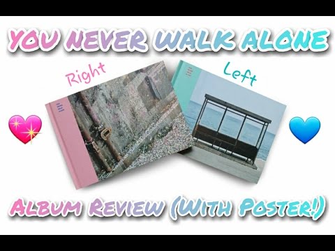 Bts You Never Walk Alone Pink Blue Album Review With Poster Youtube