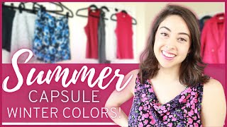 Summer Capsule Wardrobe for 2022! Minimalist Capsule in Winter Palette