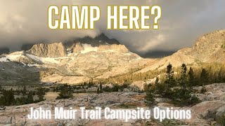 John Muir Trail Campsite Planning - Northbound 2024