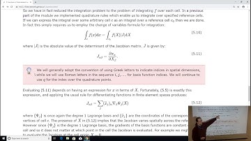Finite element tutorial 5.3: Integrating functions in finite element spaces.