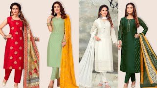 Latest Designe Salwar Kameez Sequins And Stone Work Straight Cut Salwar Suit