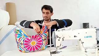 How to make Banjara bag at home || boho bag stitching