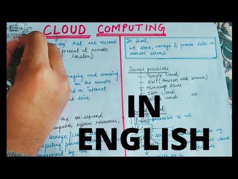 Lecture-1 Introduction to Cloud Computing in English || What is Cloud Computing