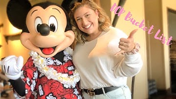 MY DCP BUCKET LIST | disney college program fall advantage 2020