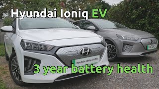 Battery health on our two 3 year old Hyundai Ioniq Electric 38kWh