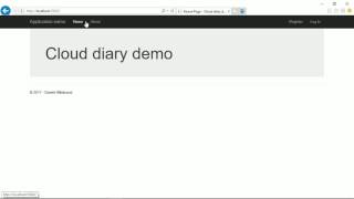 Cloud Diary Tutorial 03 - Create new Controller and View