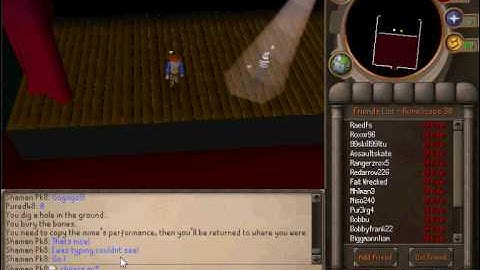 Runescape random event glitch (No logging out or staying in one place)