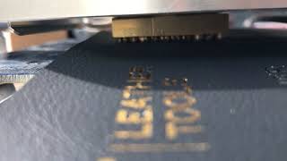 【加工のやり方】PU　Black へ型押し加工！【ホットスタンプTW350】