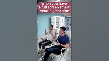 Watching movie by the full screen smart digital vending machine