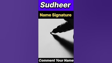 SUDHEER NAME SIGNATURE DESIGN || LETTER S SIGNATURE SAMPLE || #shortsfeed #ytshorts #viralvideo