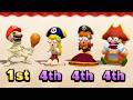 Mario Party Top 100 Minigames Showdown - Skeleton Mario Vs Peach Vs Daisy Vs Wario (Master CPU)