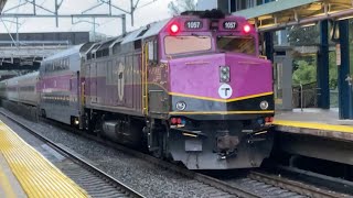 A day at Route 128 #railfan #amtrak #mbta #massachusetts #train #travel #horn #railway #clips