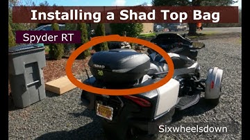 Installing a Shad Top Bag on a Spyder RT