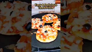 Tawa Pizza Recipe without oven pizza shorts youtubeshorts youtube
