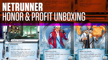 Netrunner LCG - Unboxing Honor & Profit Expansion